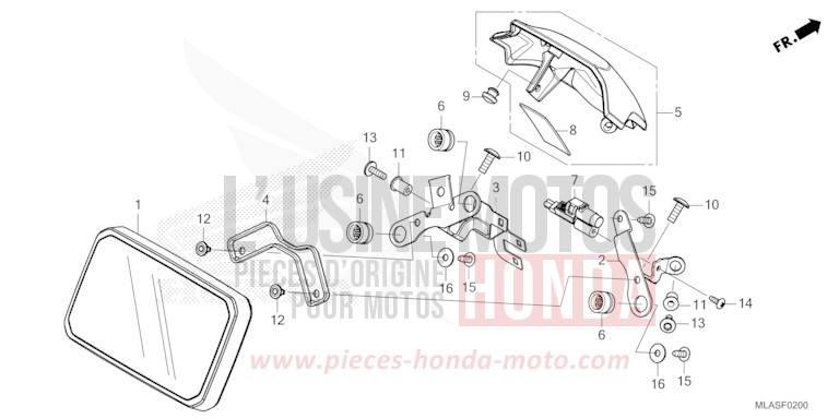COMPTEUR de CMX 1100 "Rebel" MAT BALLISTIC BLACK METALLIC (NHA86) de 2025